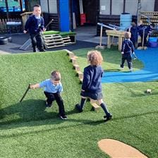 Washacre Primary School's outdoor play and learning space